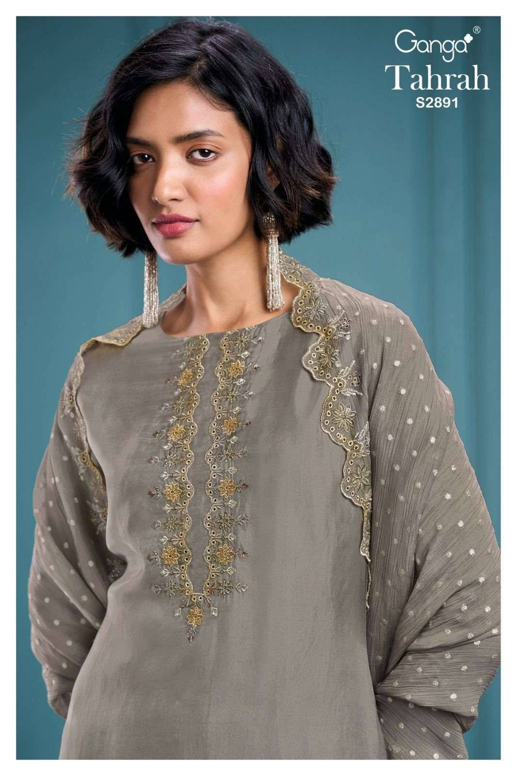 Ganga tahrah 2891 dress material wholesale in surat online